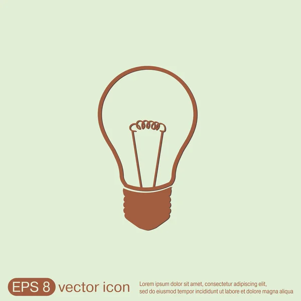 Lightbulb. character ideas. — Stock Vector