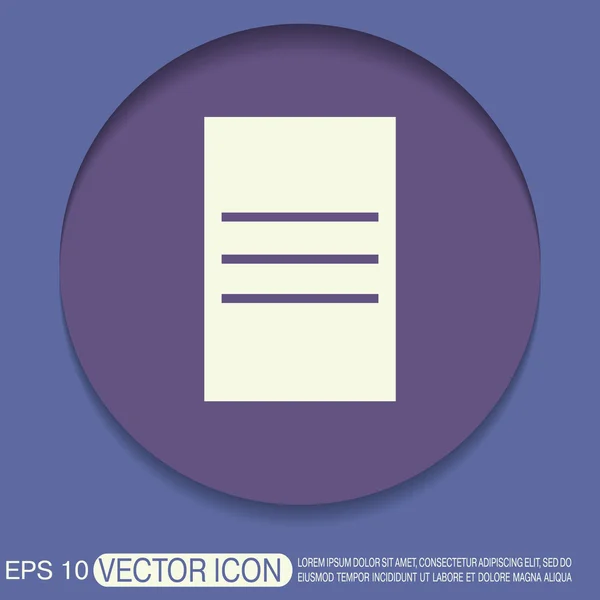 Tablet PC vel papier — Stockvector