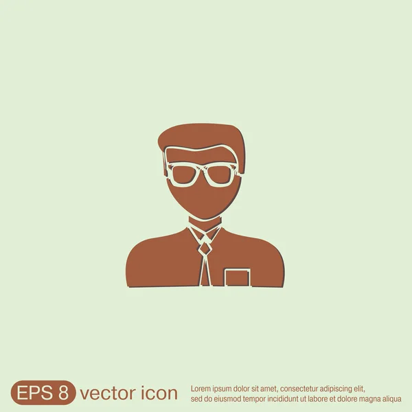 Male avatar Picture — Stock Vector