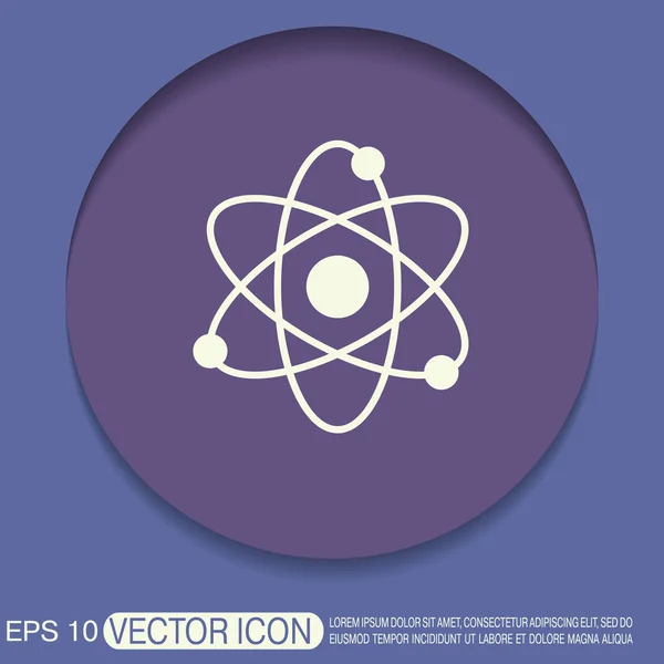 Atom, Molekül-Symbol — Stockvektor