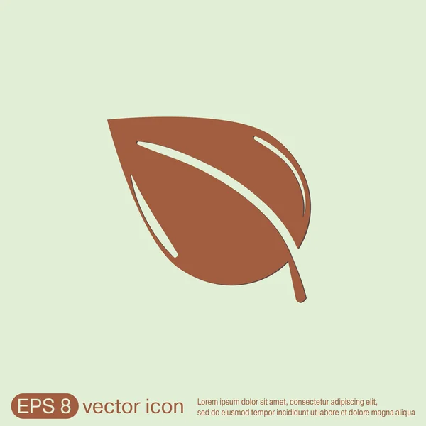 Leaf sign. nature icon — Stock Vector