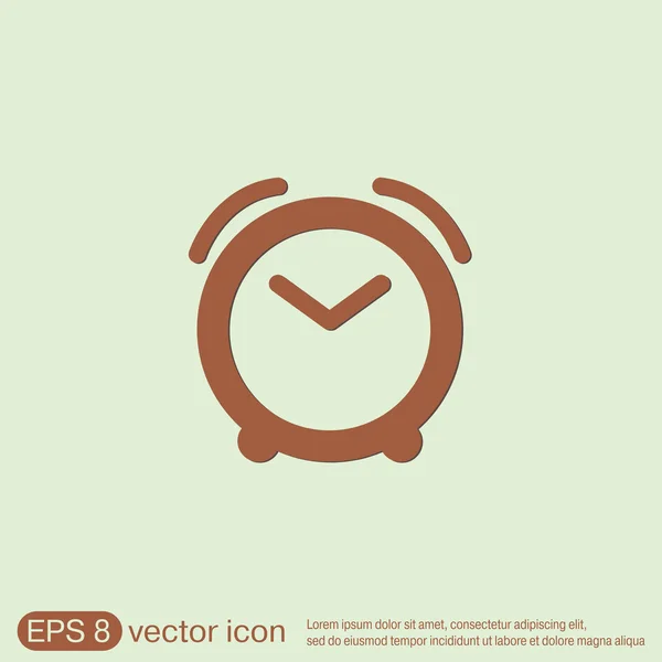 Clock shows the time — Stock Vector