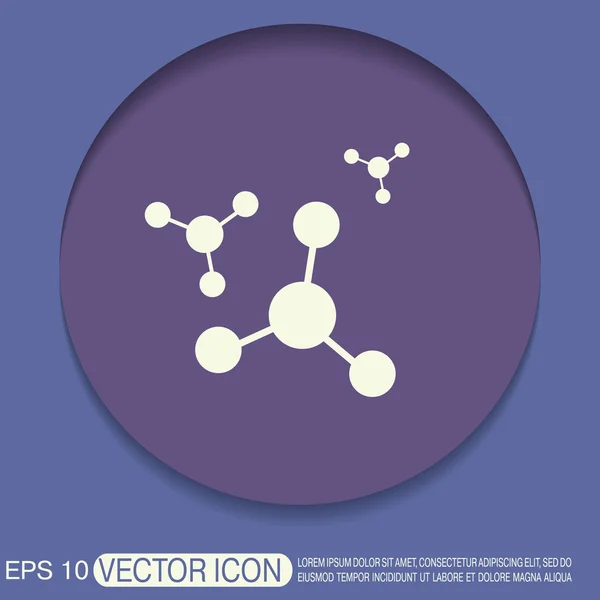 Атом, молекула. символ — стоковый вектор