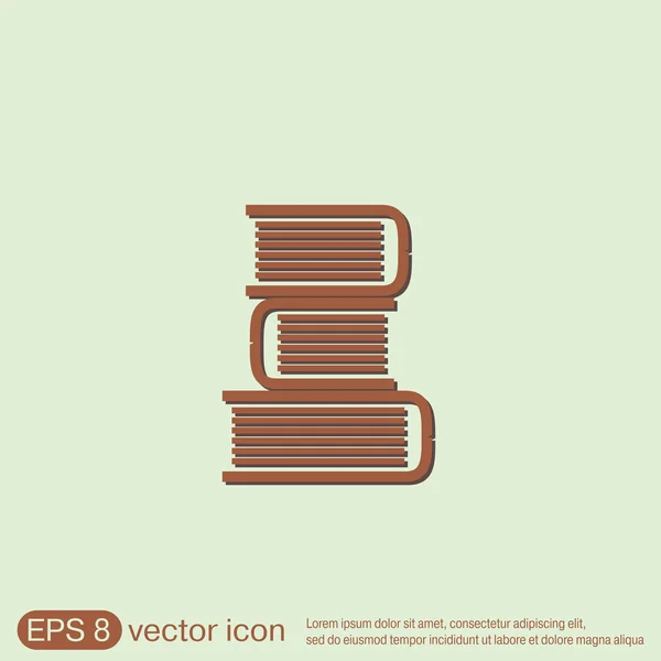 Books tower icon. — Stock Vector