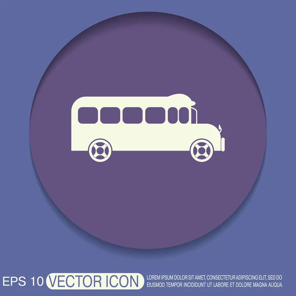 Ônibus escolar Transporte Ícone — Vetor de Stock