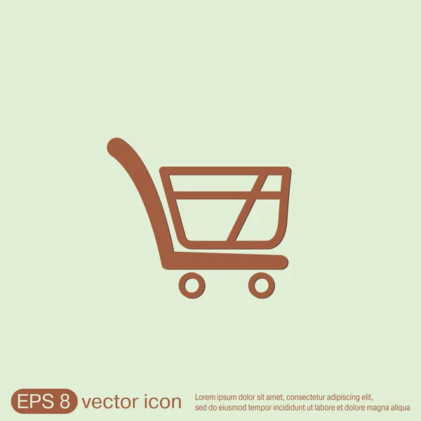 Icono del carrito de compras. — Archivo Imágenes Vectoriales