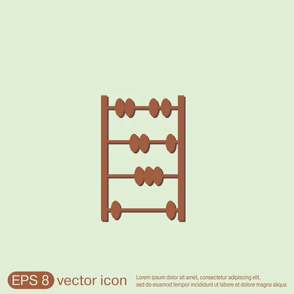 Old retro abacus icon — Stock Vector