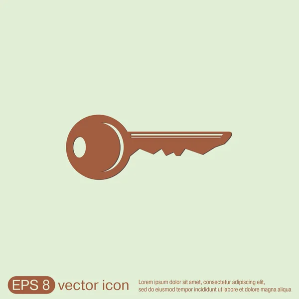 Symbol klávesy ikona — Stockový vektor
