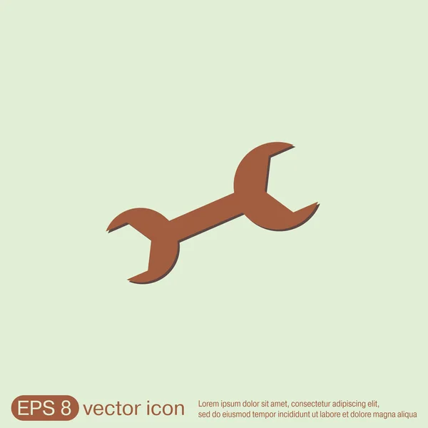 レンチ、シンボルの設定 — ストックベクタ