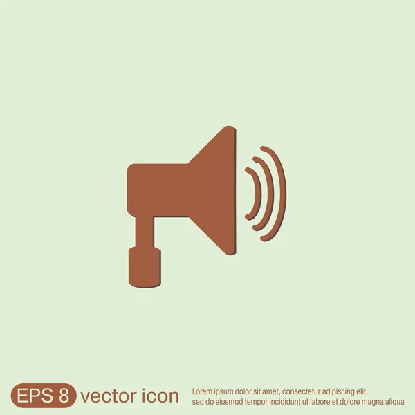 Loudspeaker, Volume icon — Stock Vector