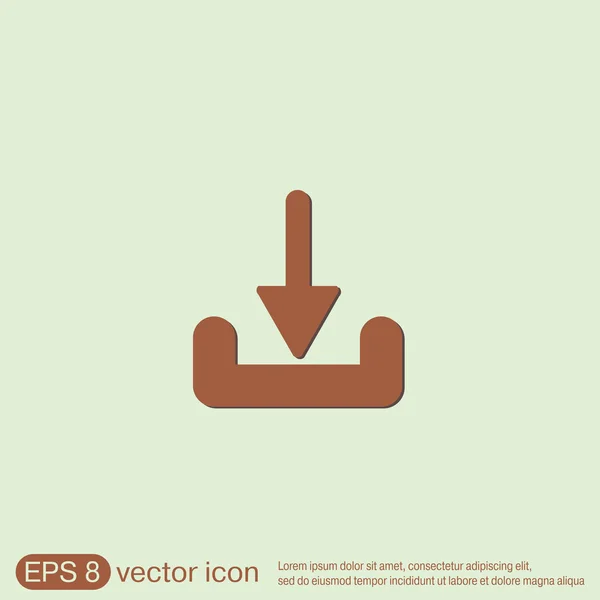 Download arrow sign — Stock Vector