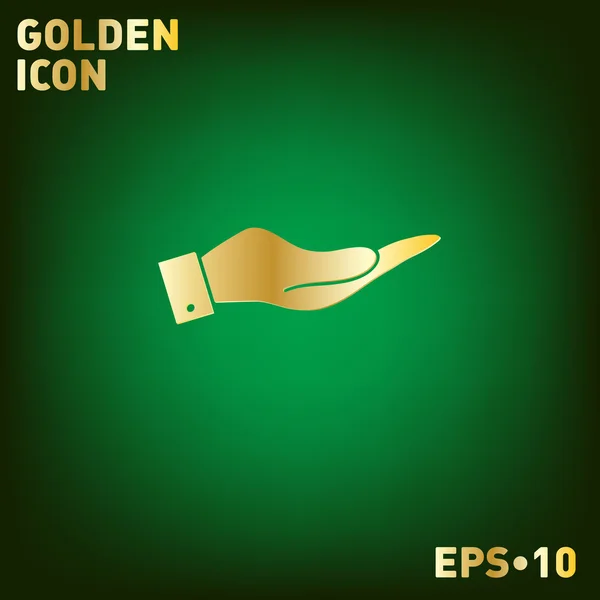 Handikonen golden — Stock vektor