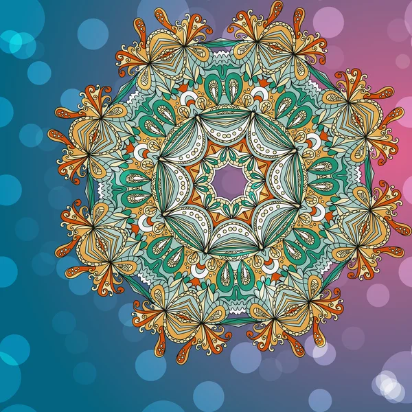 Cercle dentelle mandala — Image vectorielle