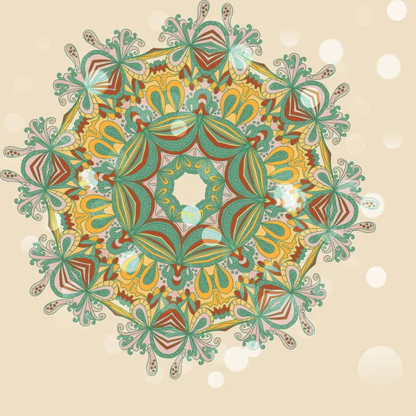 Cercle dentelle mandala — Image vectorielle