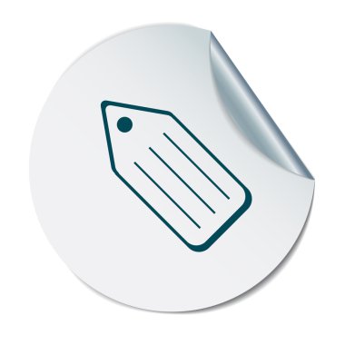 simge etiketi giyim veya ürünler için