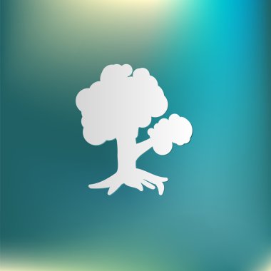 ağaç sembol simge.