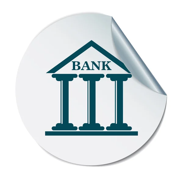 Bank building icon — Stock Vector