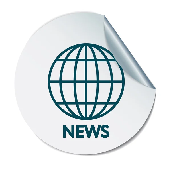Globe symbol. news — Stock Vector