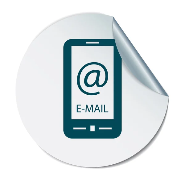 Smartphone se symbolem mail — Stockový vektor