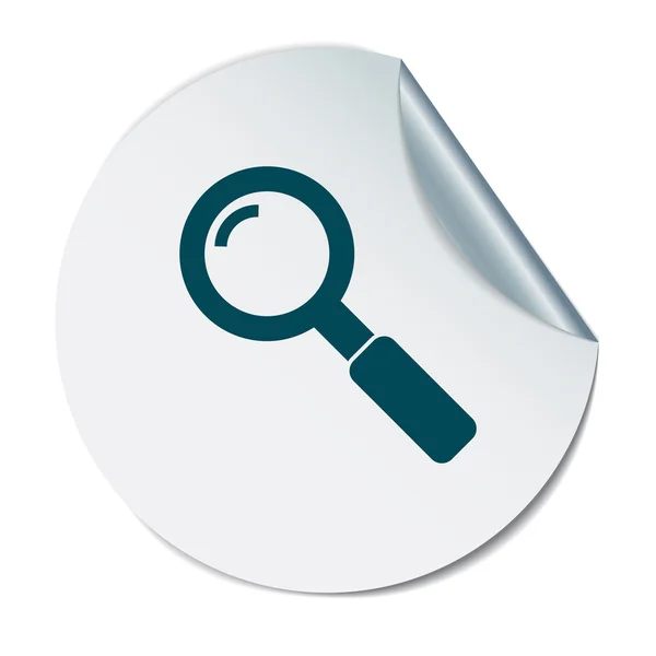 Magnifier search icon — Stock Vector