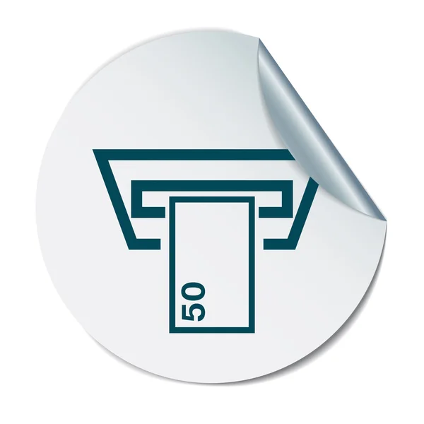 Argent symbole ATM — Image vectorielle