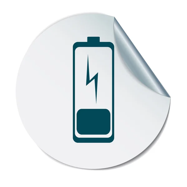 Symbol a discharged battery — Stock Vector