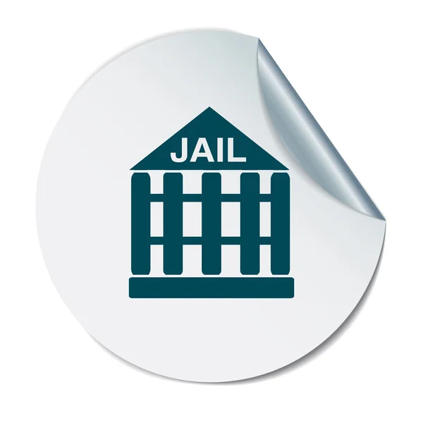 Jail prison icon — Stock Vector