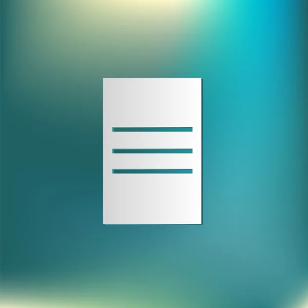Tabletu list papíru — Stockový vektor
