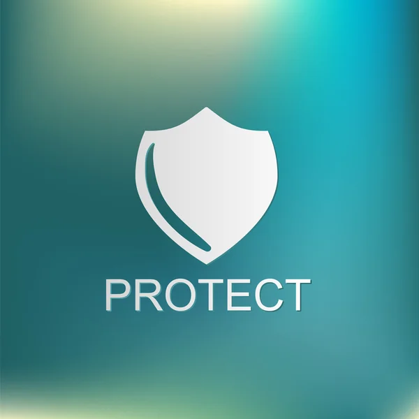 Escudo, um símbolo de proteção — Vetor de Stock