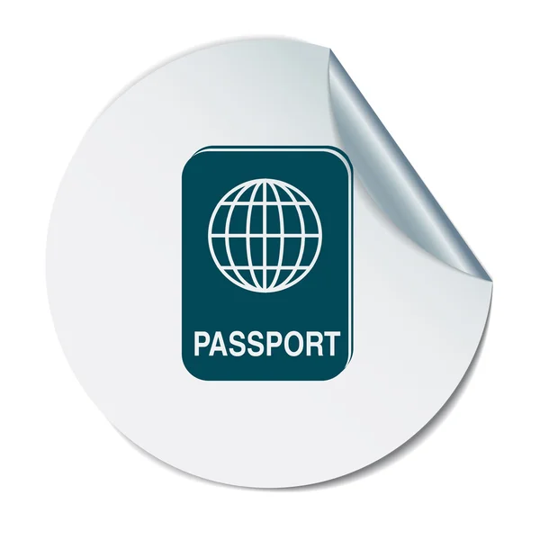 Passaporto internazionale. Simbolo di viaggio — Vettoriale Stock