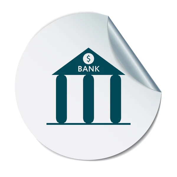 Bankenbau-Ikone — Stockvektor