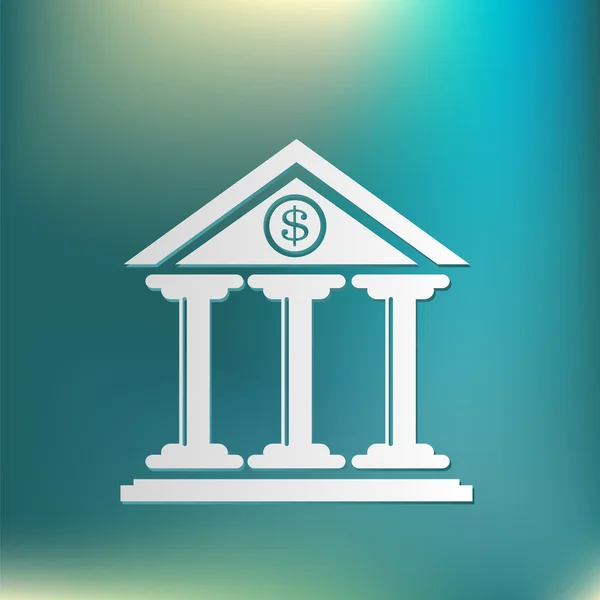 Bank building icon — Stock Vector