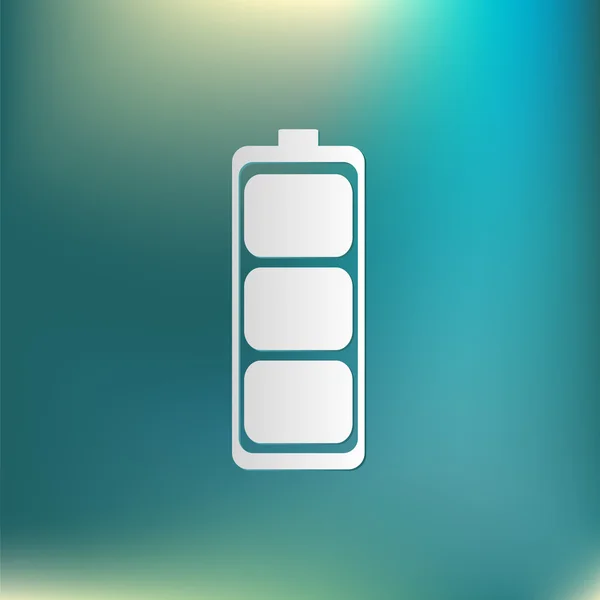 Symbole batterie chargée — Image vectorielle