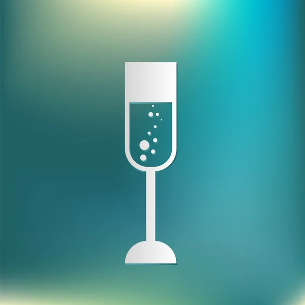 Champagne glass icon — Stock Vector