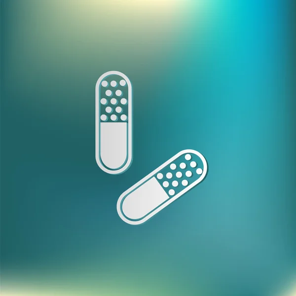Pill tablet icon — Stock Vector
