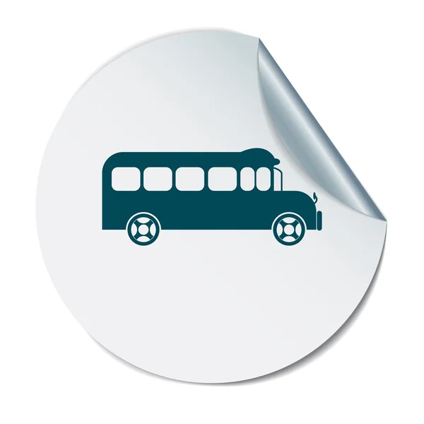 School bus icon — Stock Vector