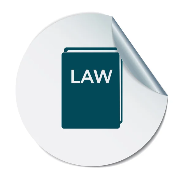 Law book icon — Stock Vector