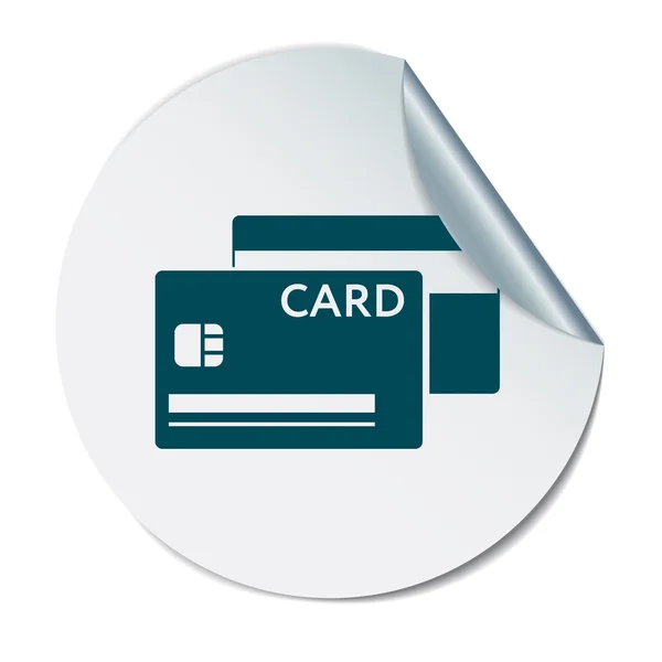 Icono de tarjeta de crédito — Vector de stock