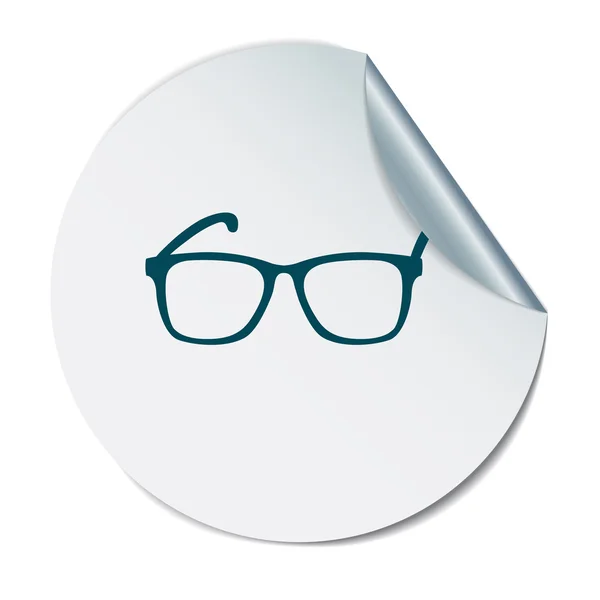 Glasses icon on white — Stock Vector