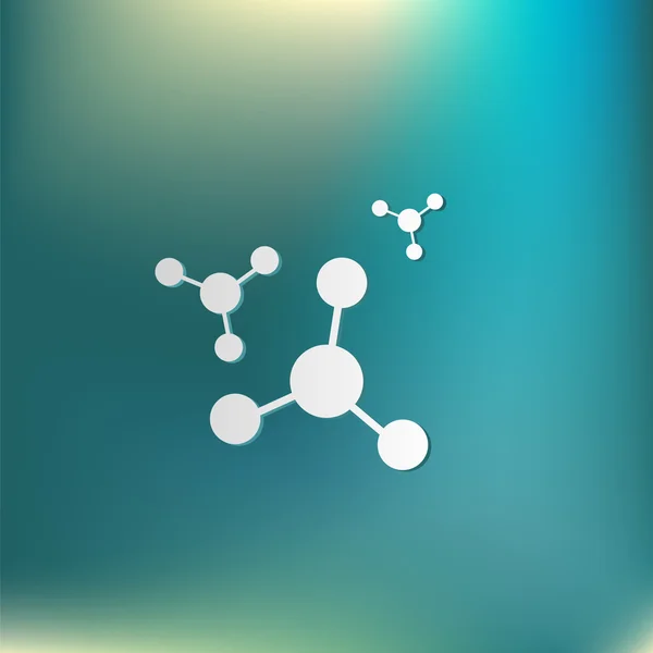 Atoom, molecuul pictogram — Stockvector