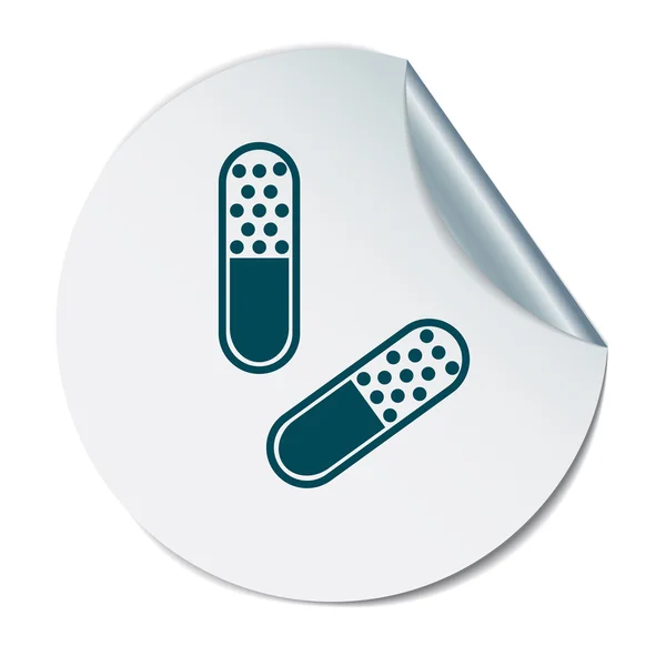 Pill tablet icon — Stock Vector