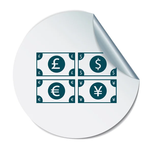 Symbol für Geldschein — Stockvektor