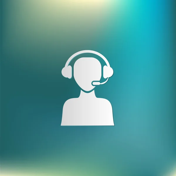 Avatar de support client — Image vectorielle