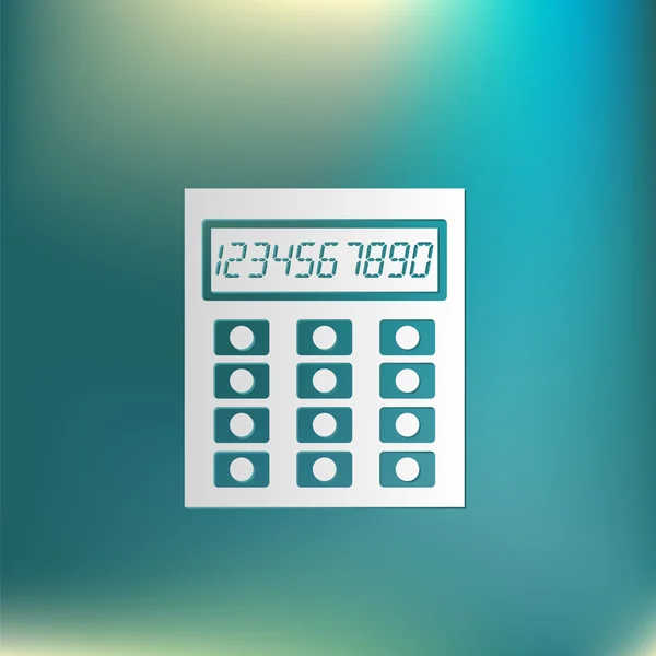 Kalkulator, kontorskilt – stockvektor