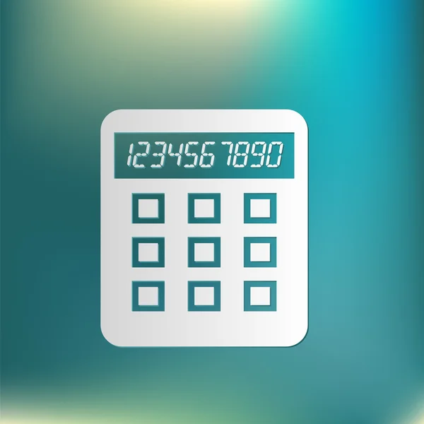 Calculatrice, panneau de bureau — Image vectorielle