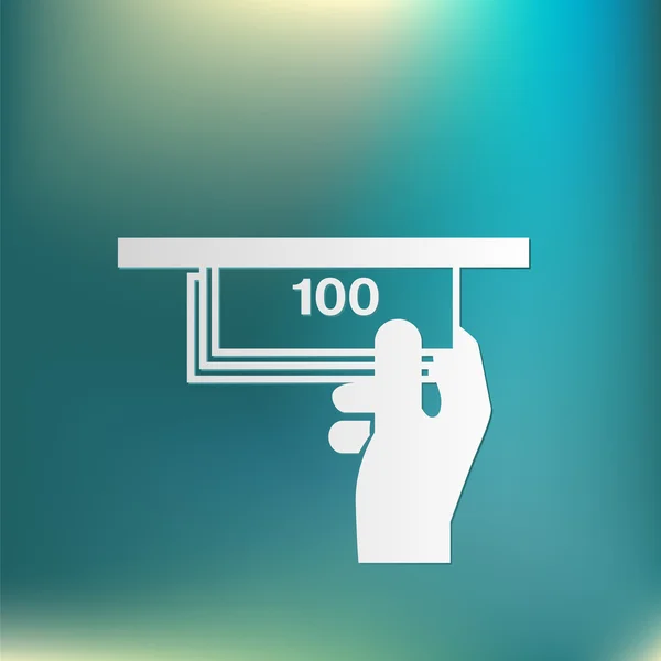 Geld ATM-pictogram — Stockvector