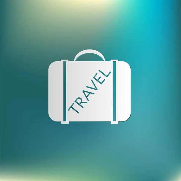 Symbol of suitcase for travel — Stock Vector