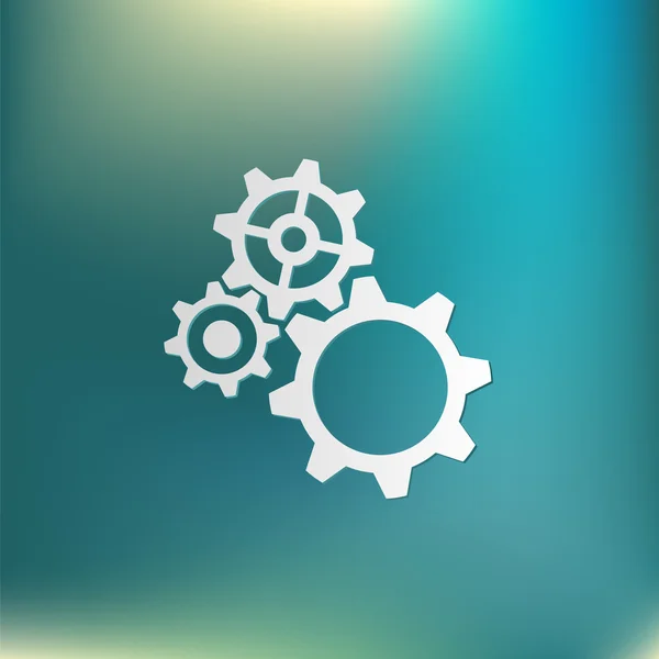 Cogwheel, ajuste y reparación de iconos — Vector de stock