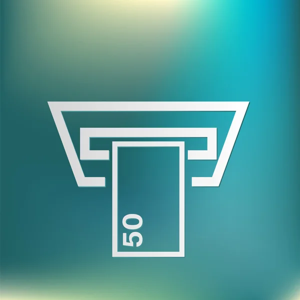 Dinero icono ATM — Vector de stock