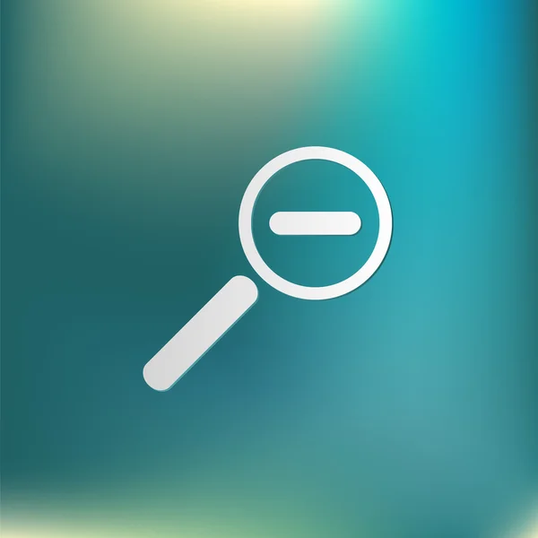 Magnifier reduction icon — Stock Vector
